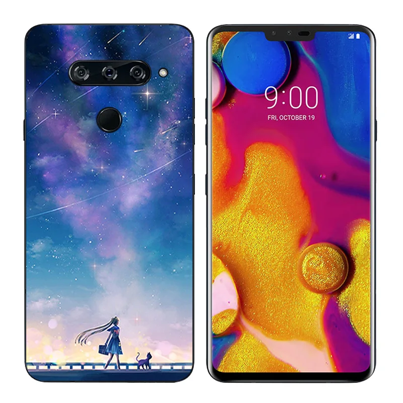 Роскошный чехол для телефона LG Q7 X Screen Power Cam G5 V40 ThinQ полная защита с принтом