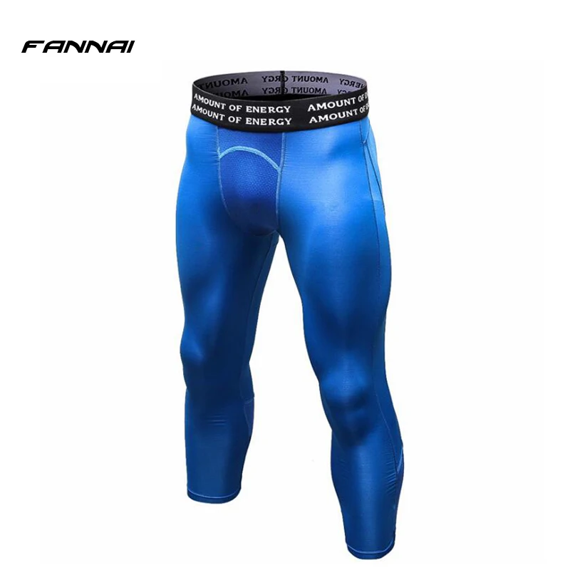 New arrive Men's 3/4 Leggings Compression pants Tights Sweat Jogging Trousers Running Quick Dry outdoor sports | Спорт и