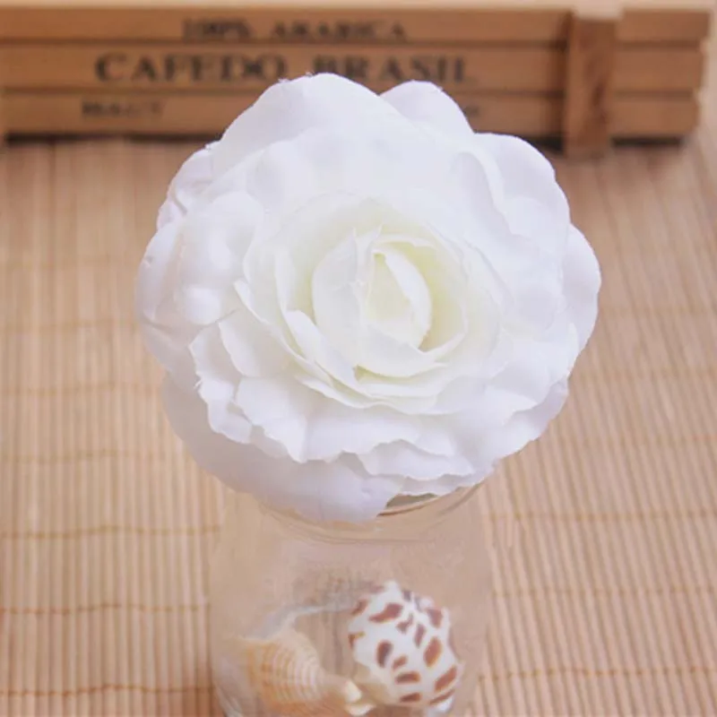 

8-8.5CM Head,12PCS Fake Rosas Artificiais Silk Tea Roses Heads,DIY Artificial Flower Bouquet Accessories,Wrist Corsage,Wedding