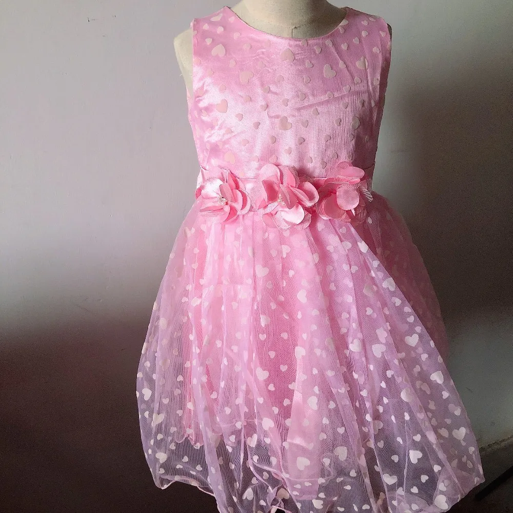 

2019 new summer dress sweet children's clothing girls tide big children foreign flowers flower mesh princess dress children k1