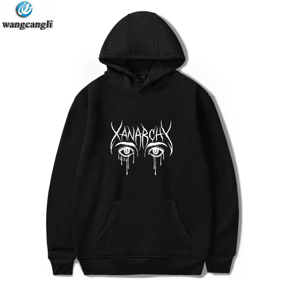 Lil xan Xanarchy толстовки и свитшоты Осень Зима хип хоп Мужская толстовка с длинным