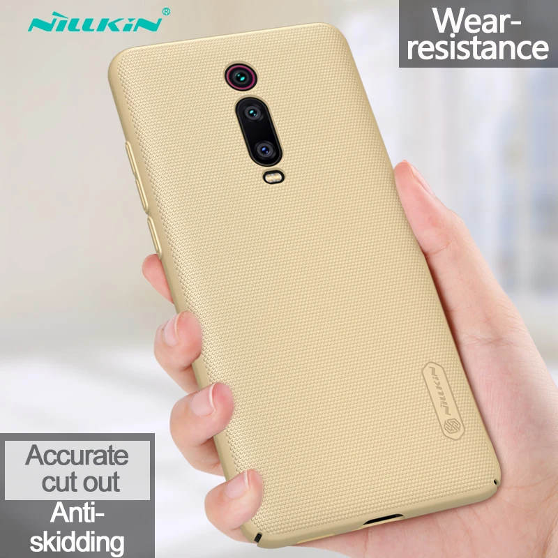 Матовый чехол Nillkin для Xiao mi Red mi K20/K20 Pro и mi 9T Pro, суперматовый защитный чехол для мобильного телефона, Ультратонкий Жесткий чехол из поликарбоната - Цвет: Золотой