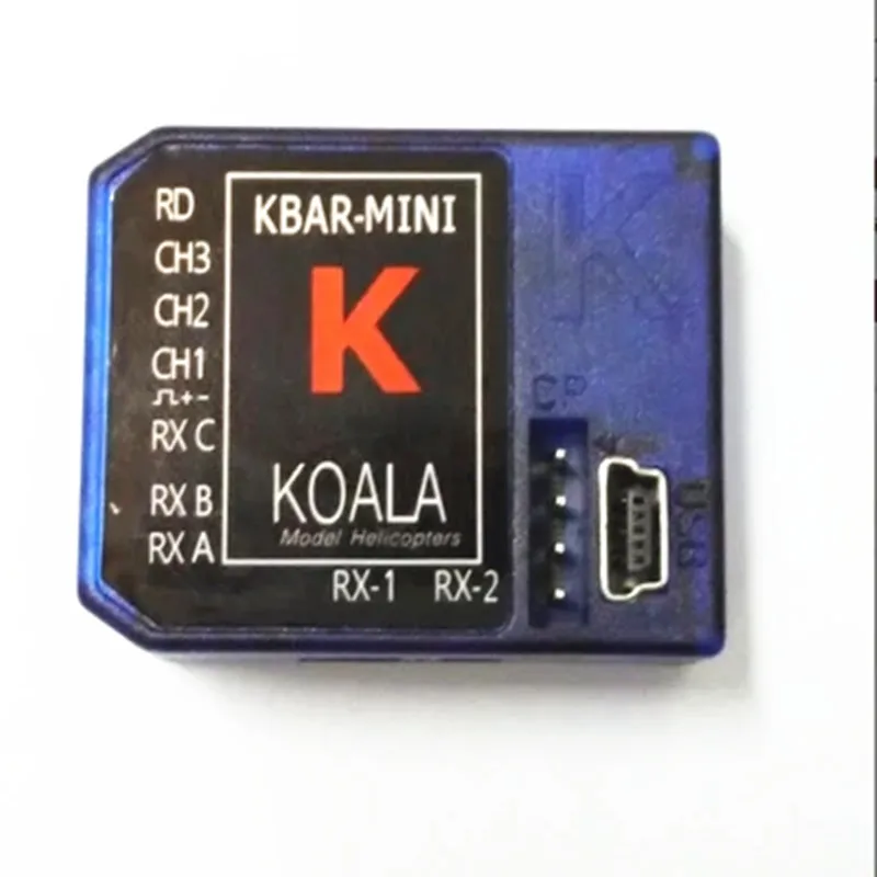 Синий 3 осевой гироскоп KBAR K8 Flybarless для 3D летающего микрофона PK VBAR Rev 5 цифровой