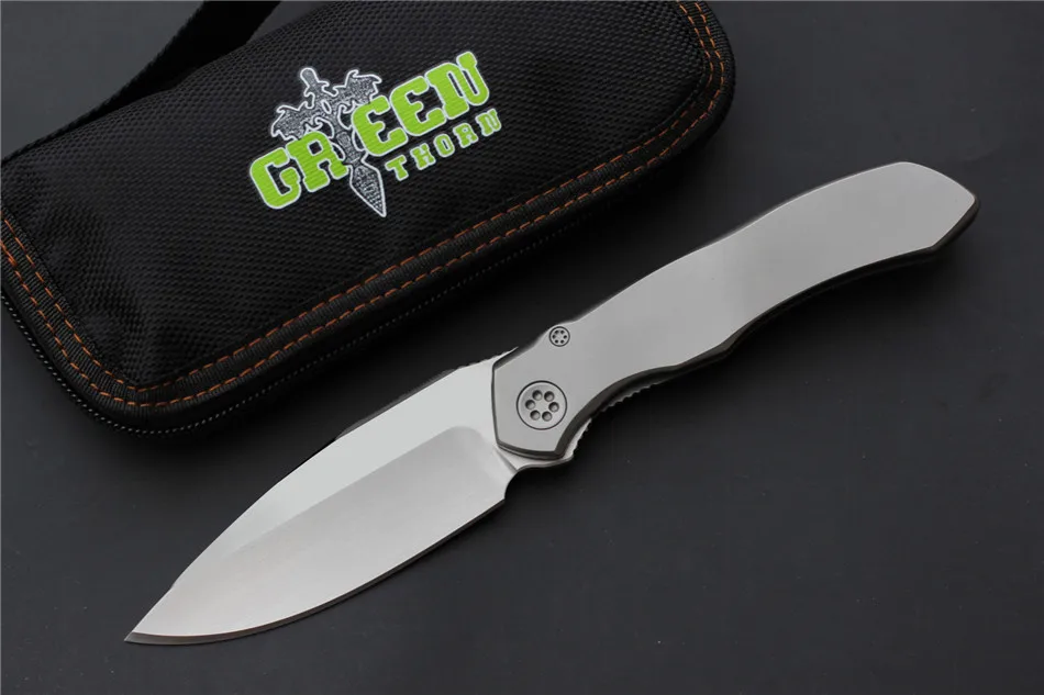 Green Thorn складной knifeAnax подшипник ся нож S35VN лезвие Титан сплава Ручка лучший Карманный Охотничьи Ножи EDC ручной инструмент