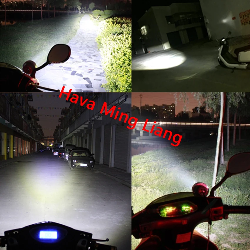 Суперъяркая светодиодная ламсветильник для мотоцикла 12 В 48 в 60 72 в|motorbike