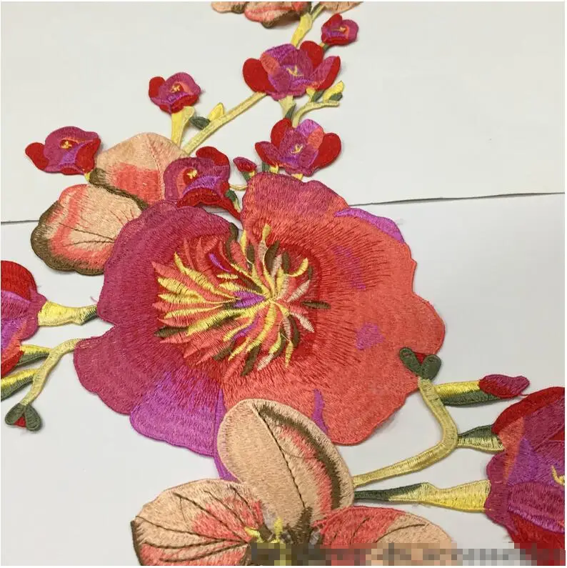 Новый Воротник с цветком сливы вышитый цветочным орнаментом кружевное платье