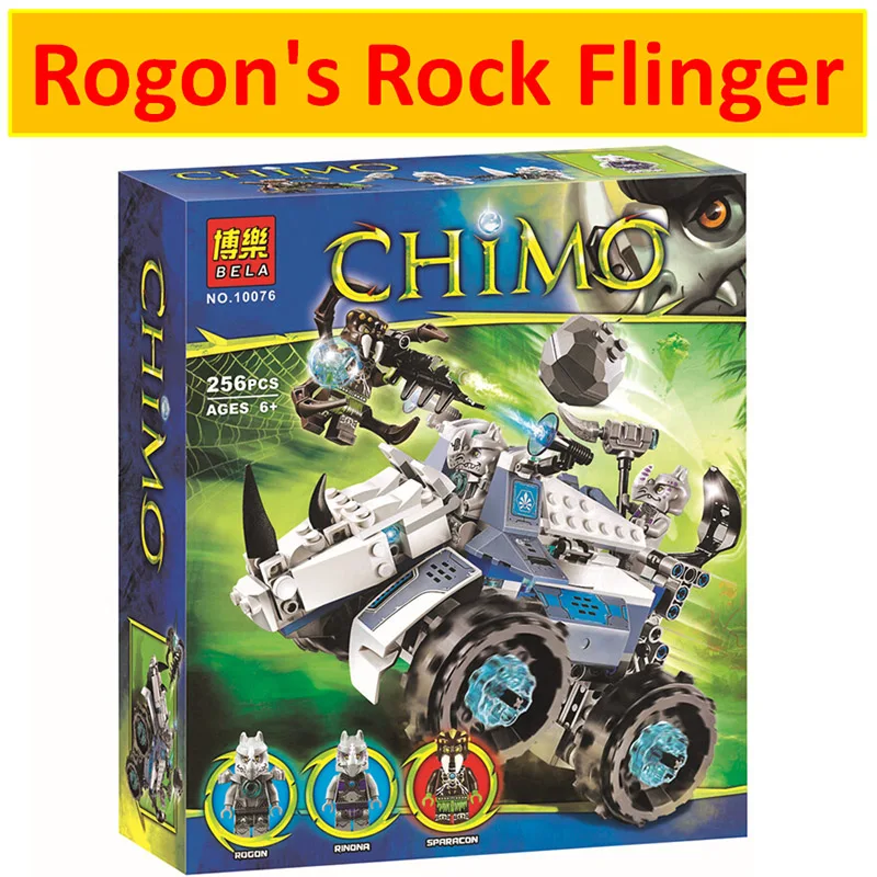 Chimaed серии конструктор рогон рок Flinger оружие 70131 модель по Бела 10076 игрушки для