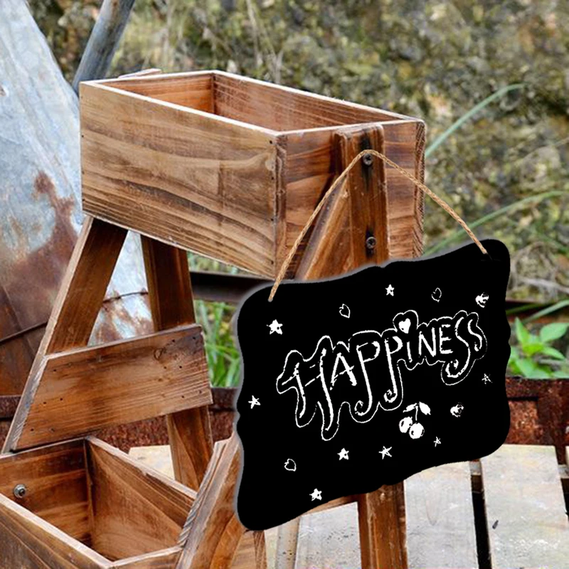 4 шт. инновационные двойные Двухсторонняя доска табличка из дерева для украшения