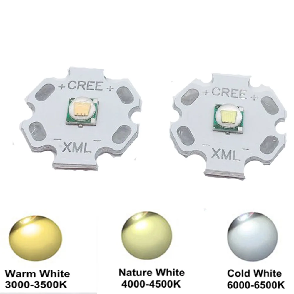 1 шт. CREE XML XM L T6 светодиодный U2 10 Вт Холодный белый Теплый белого и синего цвета УФ