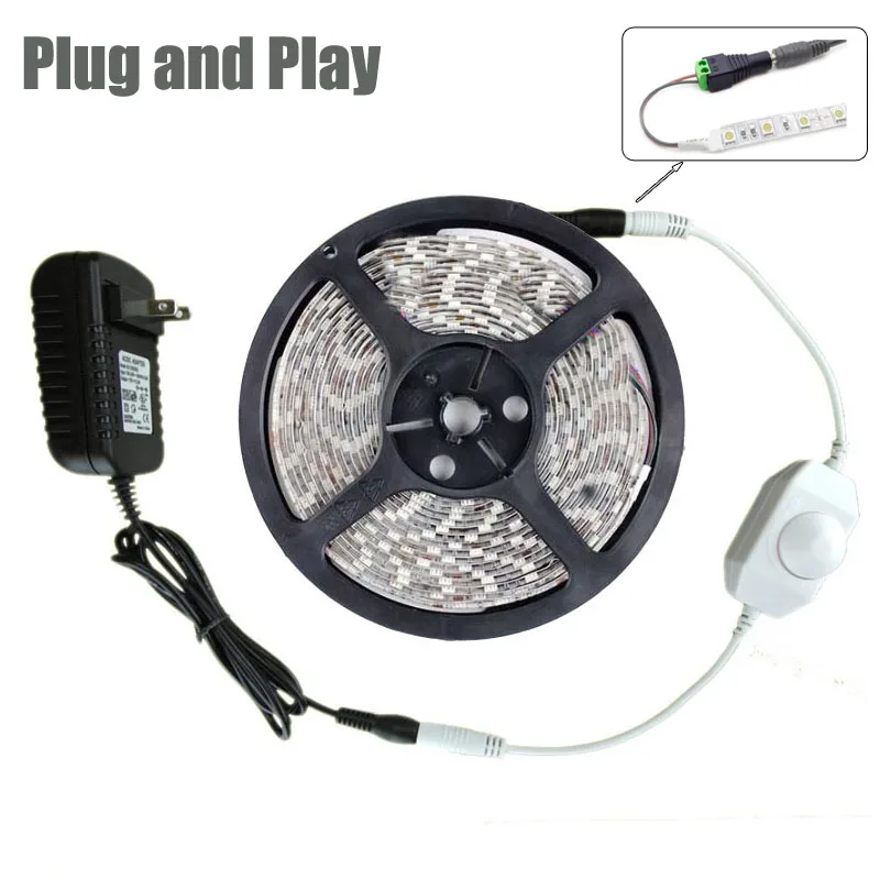 Светодиодная лента с регулируемой яркостью 5 м 300 светодиодов 12 В|ip65 led wall washer|adapters