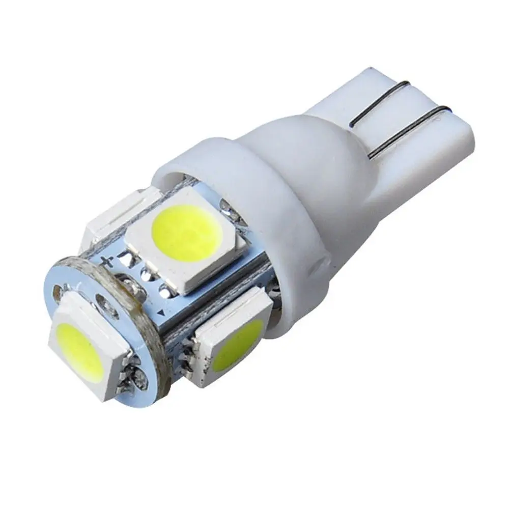 100 шт. T10 белый 168 194 501 W5W 5 SMD светодиодный автомобиль клиновидные боковые