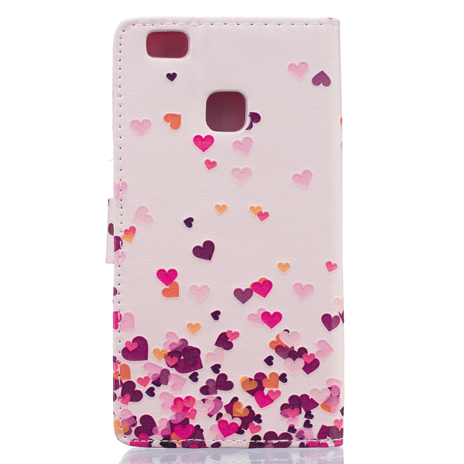 Мода 3D Рельеф Case Для Huawei P9 кожаный Бумажник + Силиконовые Телефон цветочные