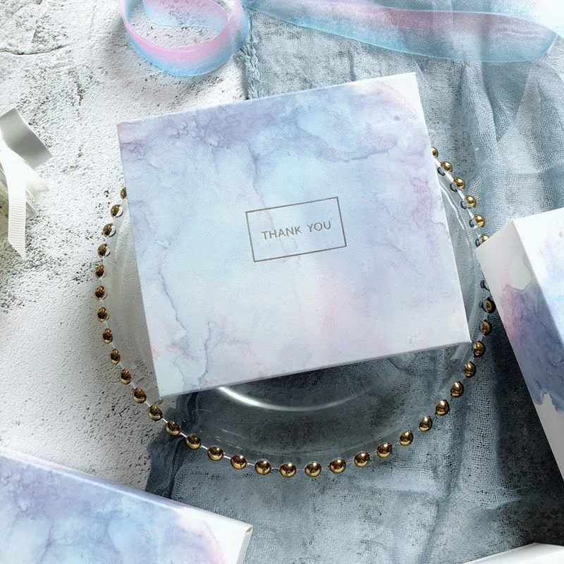 2019 мраморная коробка для конфет с постепенным изменением праздвечерние чные