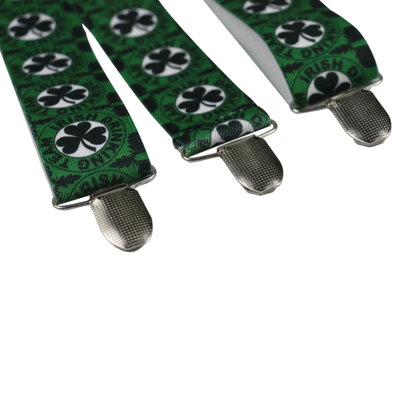 

Winfox Red Adjutsable Elastic Suspenders Men Women Shirt Christmas Belt Strap Braces