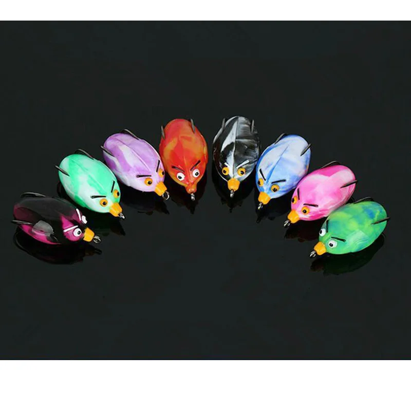 Рыболовная Лягушка приманка Angrybird Kingfisher яйца новые материалы цвета паз крови