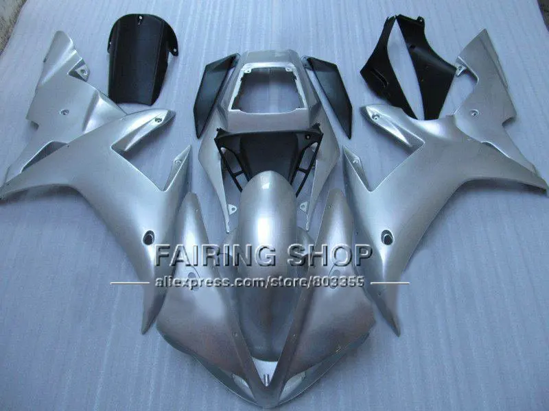 Серебряный обтекатель на заказ для кузова YAMAHA YZF1000 02 03 YZF R1 2002 2003 yzf r1 Запчасти + 7