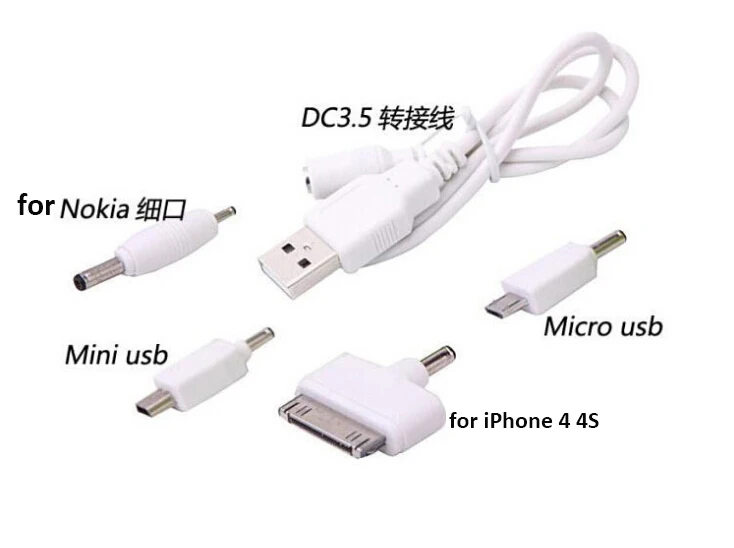 4 в 1 Универсальное зарядное устройство с USB микро мини кабель адаптер кабели