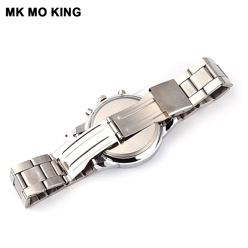 Новинка 2019 мужские часы из нержавеющей стали модные нейтральные кварцевые