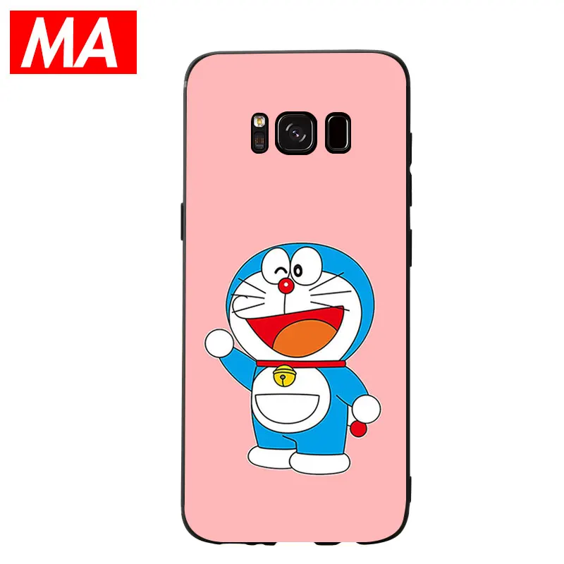 МА милый простой розовый мультфильм Doraemon чехол для телефона Сверхтонкий Мягкий