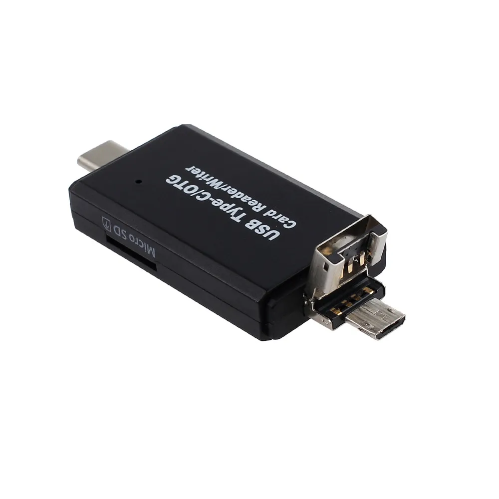 Proster type-c+ USB 2,0+ Micro USB с SD/Micro SD/TF портом кардридер адаптер Многофункциональный