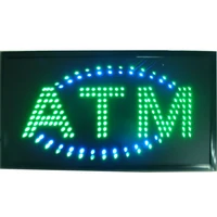 chenxi led atm cash money machine inside led bar shop open business store gas station sign neon indoor open atm store signs