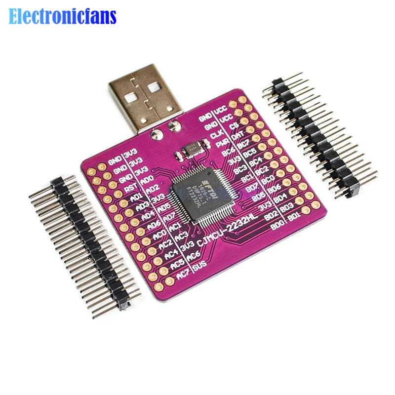 FT2232HL USB к UART двухканальный модуль FIFO SPI I2C IIC для JTAG RS232 CJMCU 2232HL внешней