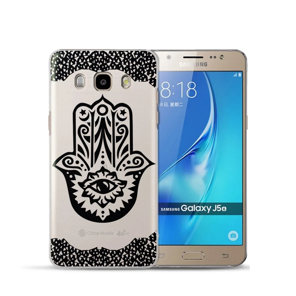 Чехол с изображением цветов мандалы для Samsung Galaxy Grand Prime S6 S7 Edge S8 Plus J2 J3 J5 J7 A3 A5 A7 15 2016