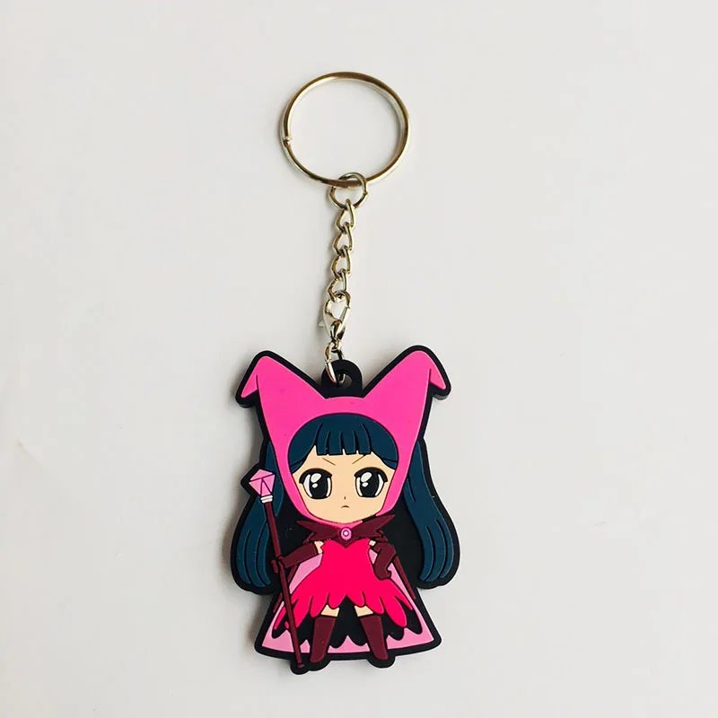 27 Мультфильм Kinomo Sakura ПВХ брелок Daidouji Томойо Li сяоран Cerberus милый забавный Сумка Подвесные Брелки porte ключах подарок для ребенка - Цвет: 27