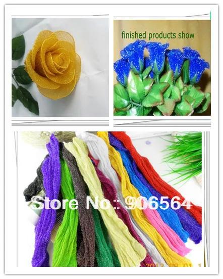 16 цветов в наличии блестящие сетчатые цветы нейлоновый материал для сделай сам 20