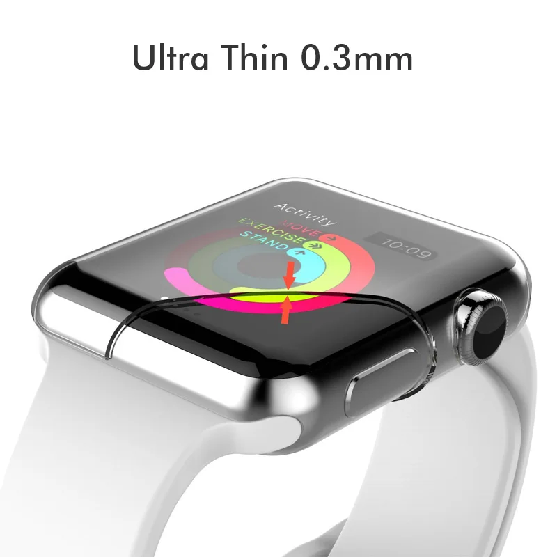 Прозрачный чехол из мягкого ТПУ для Apple Watch iWatch Series 3 2 38 мм 42 мм|case cover|protective casecover for |