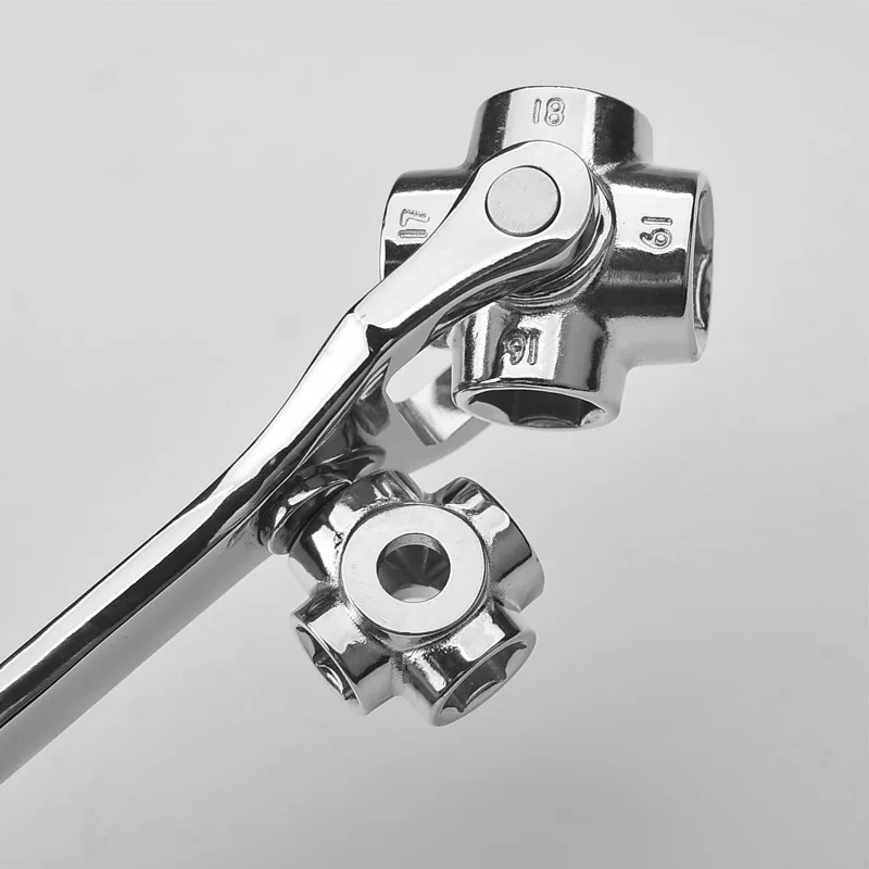Многофункциональный 8 в 1 wrench12mm 19mm вращающийся мульти привод головок