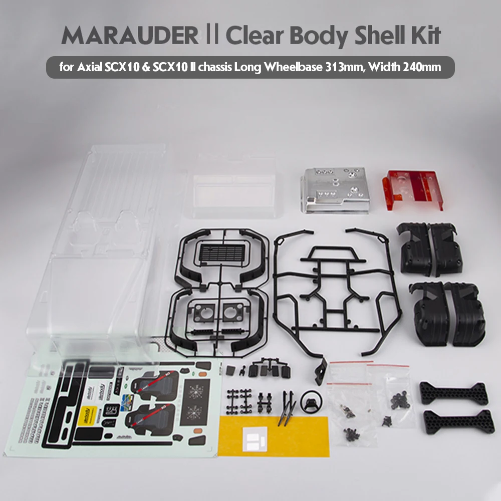 Комплект корпуса Killerbody MARAUDER _ Ⅱ 1:10 RC для автомобиля 313 мм колесная база осевая SCX10