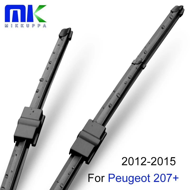 

Mikkuppa передние и задние щетки стеклоочистителя для Peugeot 207 + 2012 2013 2014 2015 лобовое стекло стеклоочистителя автомобильные аксессуары