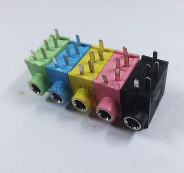 100PCS PJ215 PJ325 3.5 caliber headphone jack 3.5MM headphones on colored optional | Обустройство дома