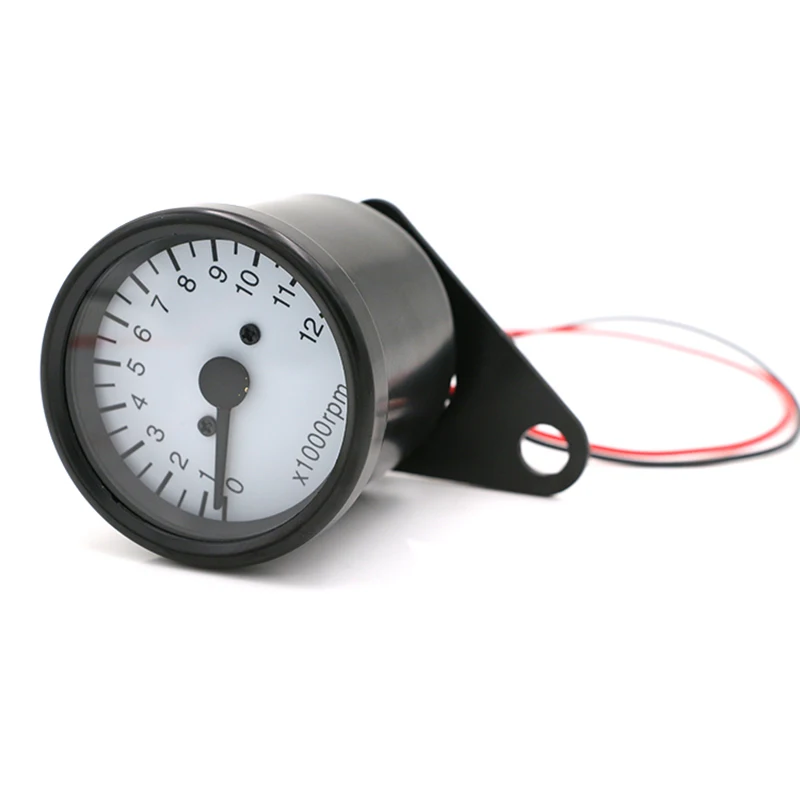 Retro Black 12000rpm Speedometer Odometer Tachometer for Motorcycle Refit Vintage Scooter Motor Instrument with LED Backlight | Автомобили