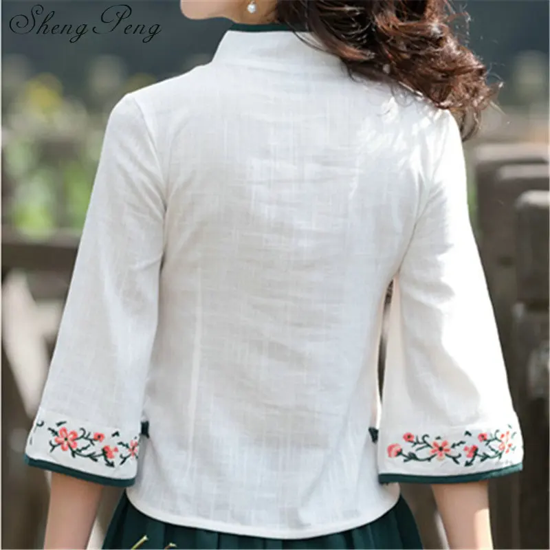 Новая летняя одежда китайский традиционный Топ чонсам топ традиционная