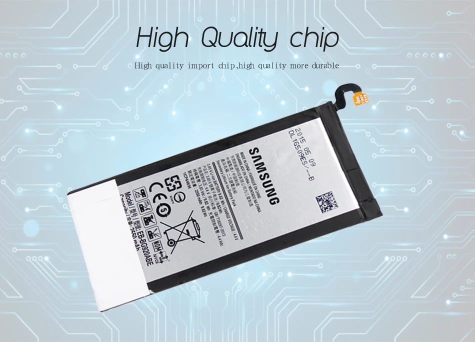 Samsung запасной телефон Батарея EB-BG920ABE Замена для samsung Galaxy S6 G9200 G9208 G9209 G920 G920A G920F G920I