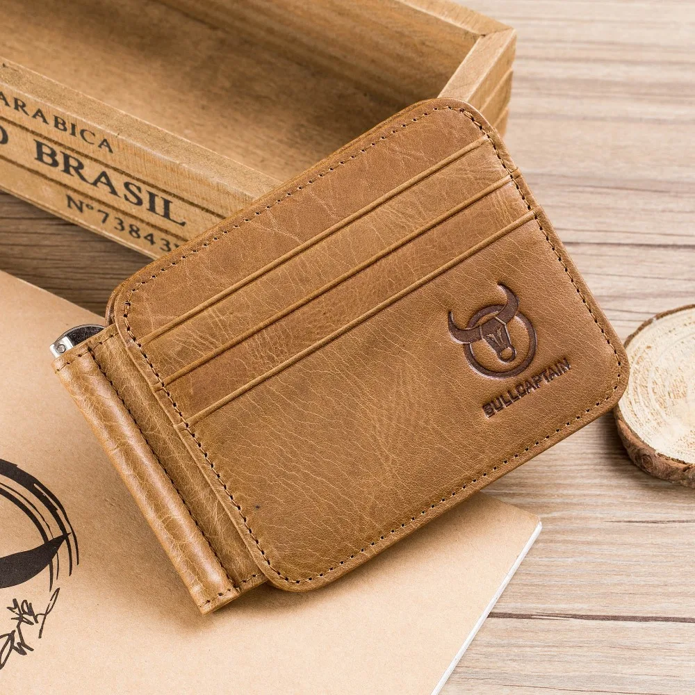 Кошелек BULLCAPTAIN кожаный tir flod с отделением для карт передний карман rfid защитой