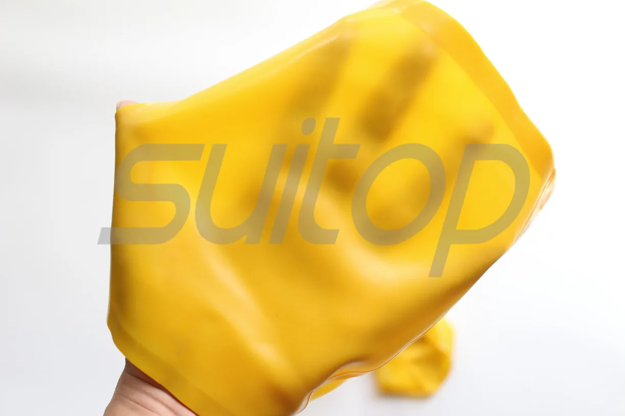 Trasparent yellow Женский комбинезон с полным покрытием для тела с открытой спиной до талии в прозрачном trasparent hoods перчатки носки attahced - Цвет: Trasparent yellow