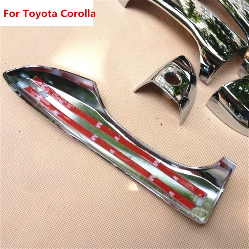 8 шт. для TOYOTA Corolla E170 2014 2015 ABS Хромированная Дверная ручка Крышка отделка Литье CATCH