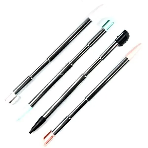 4pcs Aluminum+Plastic Extendable Touch Pen Retractable Metal Stylus for DS Lite