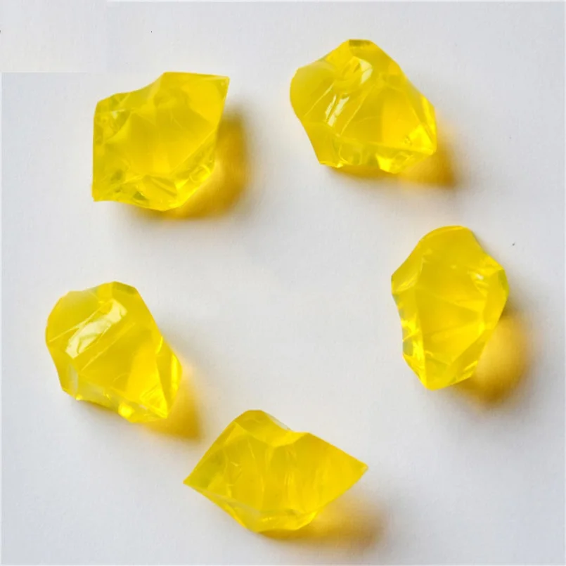 Новая мода Lrregular акрил стразами Пластик Цвет камень ice cube украшения дома Craft 10