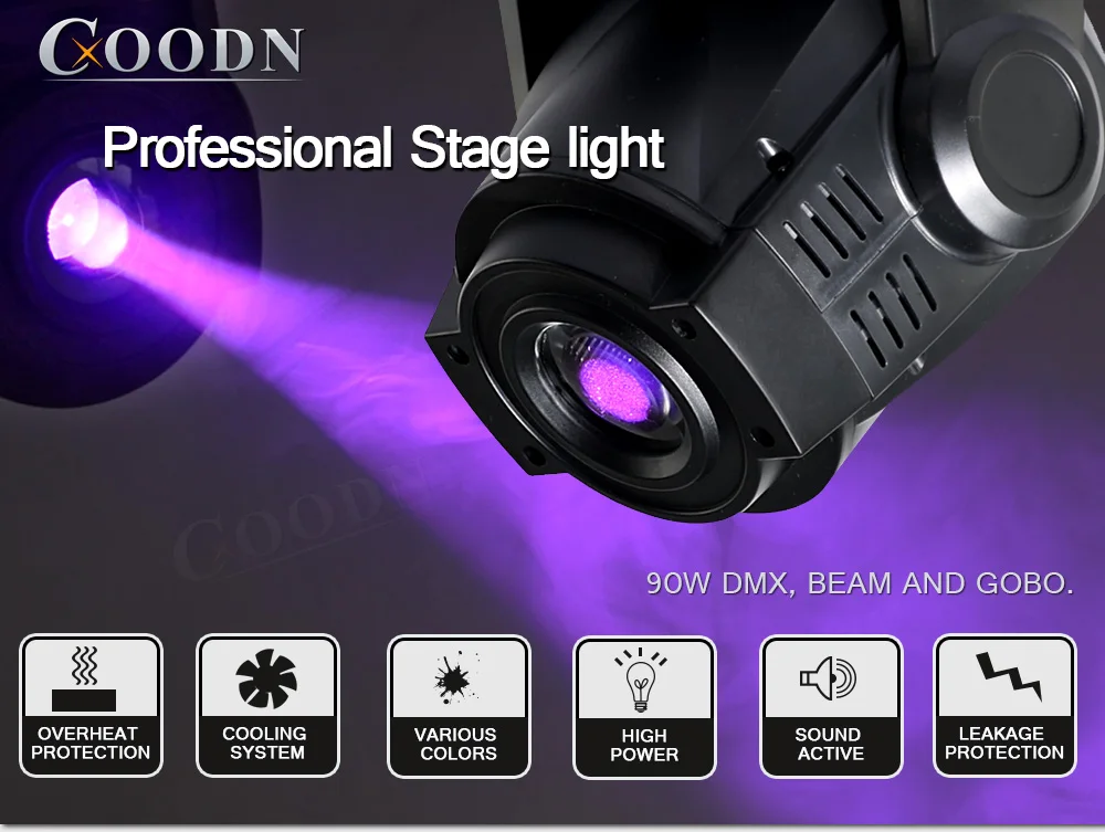 moving head led 90w Lyre Spot движущаяся головка светодиода 90 Вт Gobo с 3 лицом призма для DJ Театральная сцена Дискотека ночной клуб - Цвет: moving head led 90w