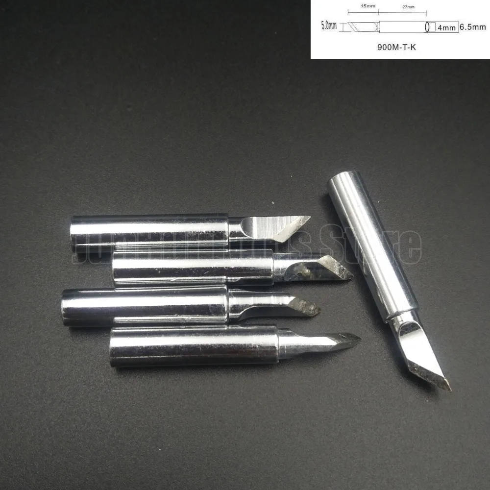 

5pcs 900M-T-K Soldering iron tip 900M-T-K For Hakko Youyue Saike aoyue lucky solder tips 936 907 852d++ 909D 852