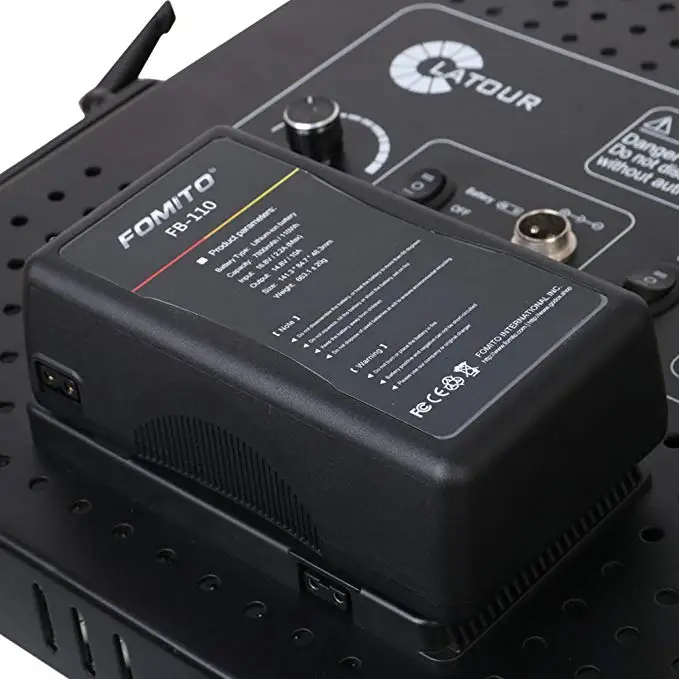 Fomito DBK BP110 V образное крепление Батарея & Зарядное устройство для камеры Blackmagic Sony
