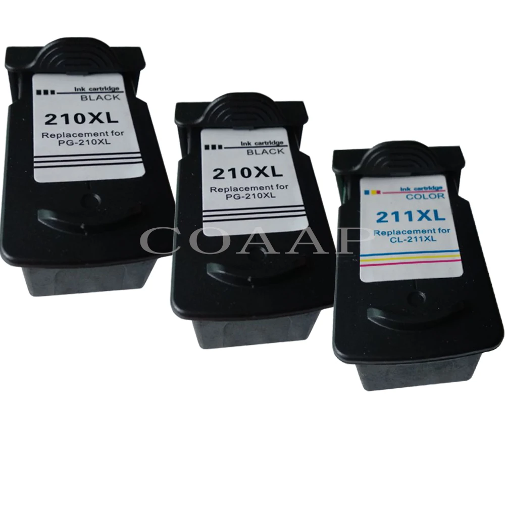 

PG 210 CL 211 XL Compatible ink cartridge for canon Pixma MP 240/250/260/270/280/480/490/495 Printer