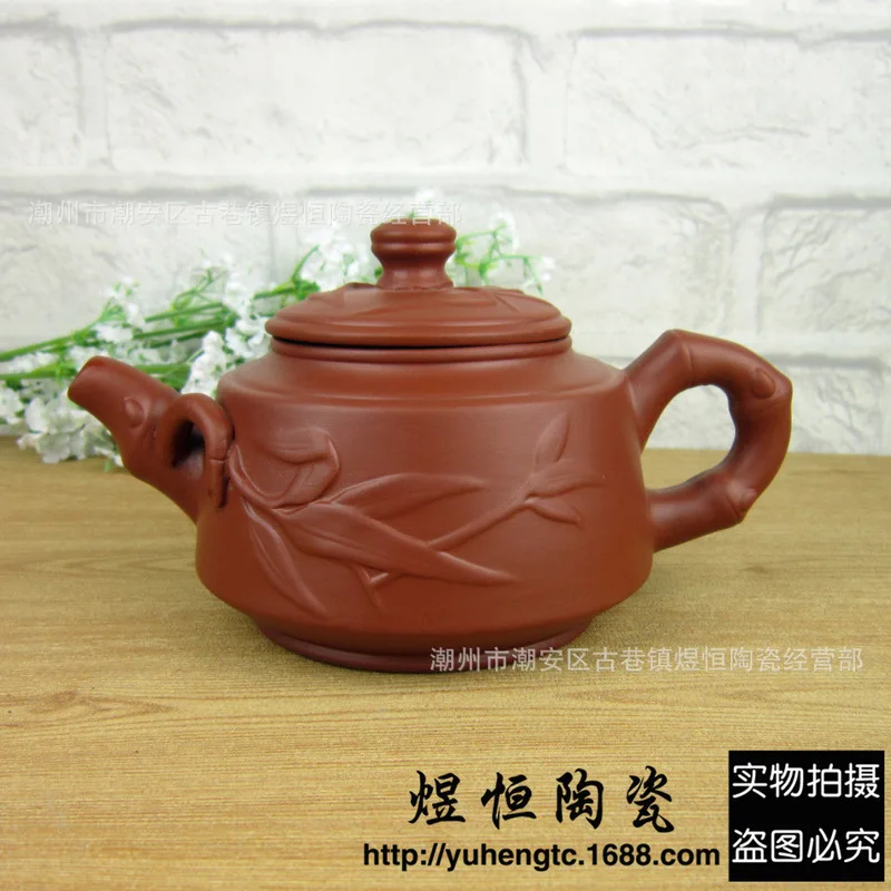 and large bamboo pot specials yixing violet arenaceous kettle can be mixed batch of 400 ml is the capacity | Дом и сад