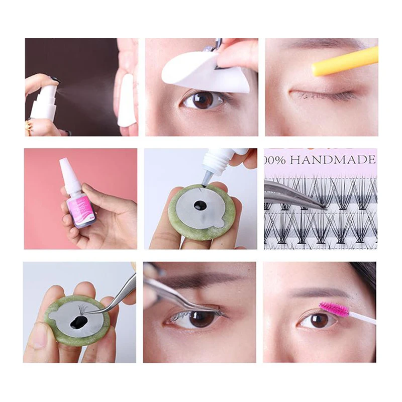 Mannequin Training Flat Head Make Up Eye Lashes Practice Eyelash Extensions Kits | Красота и здоровье
