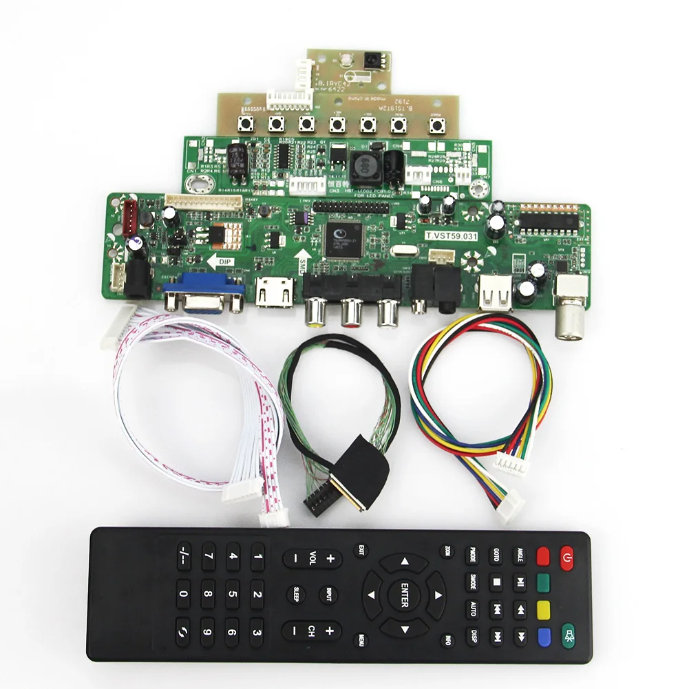 

T.VST59.03 LCD/LED Controller Driver Board(TV+HDMI+VGA+CVBS+USB) For LP133WX3-TLA6 LTN133AT09 LVDS Reuse Laptop 1280x800