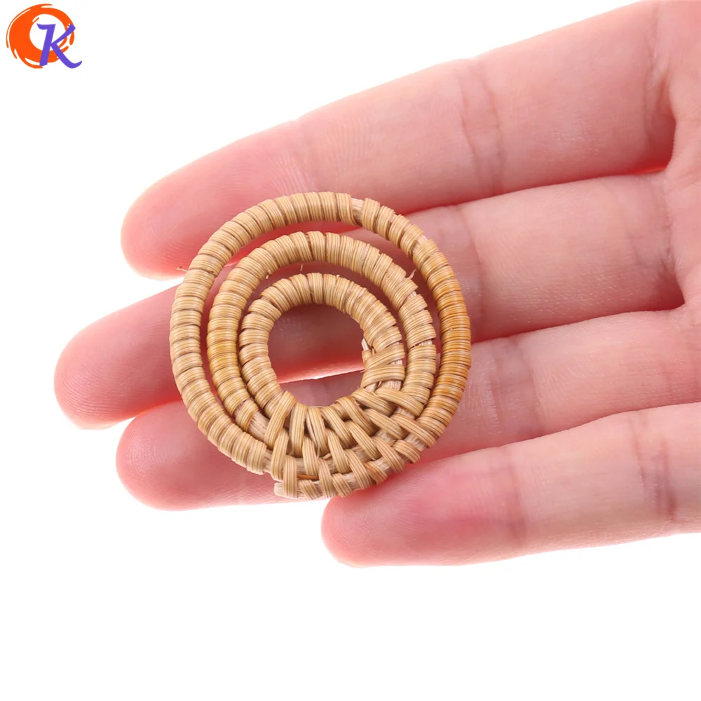 

Cordial Design 20Pcs/Bag 38*38mm Jewelry Findings/Hand Made/Hollow Ring Shape/Bamboo Rattan/Embellishment/Earring Accessories